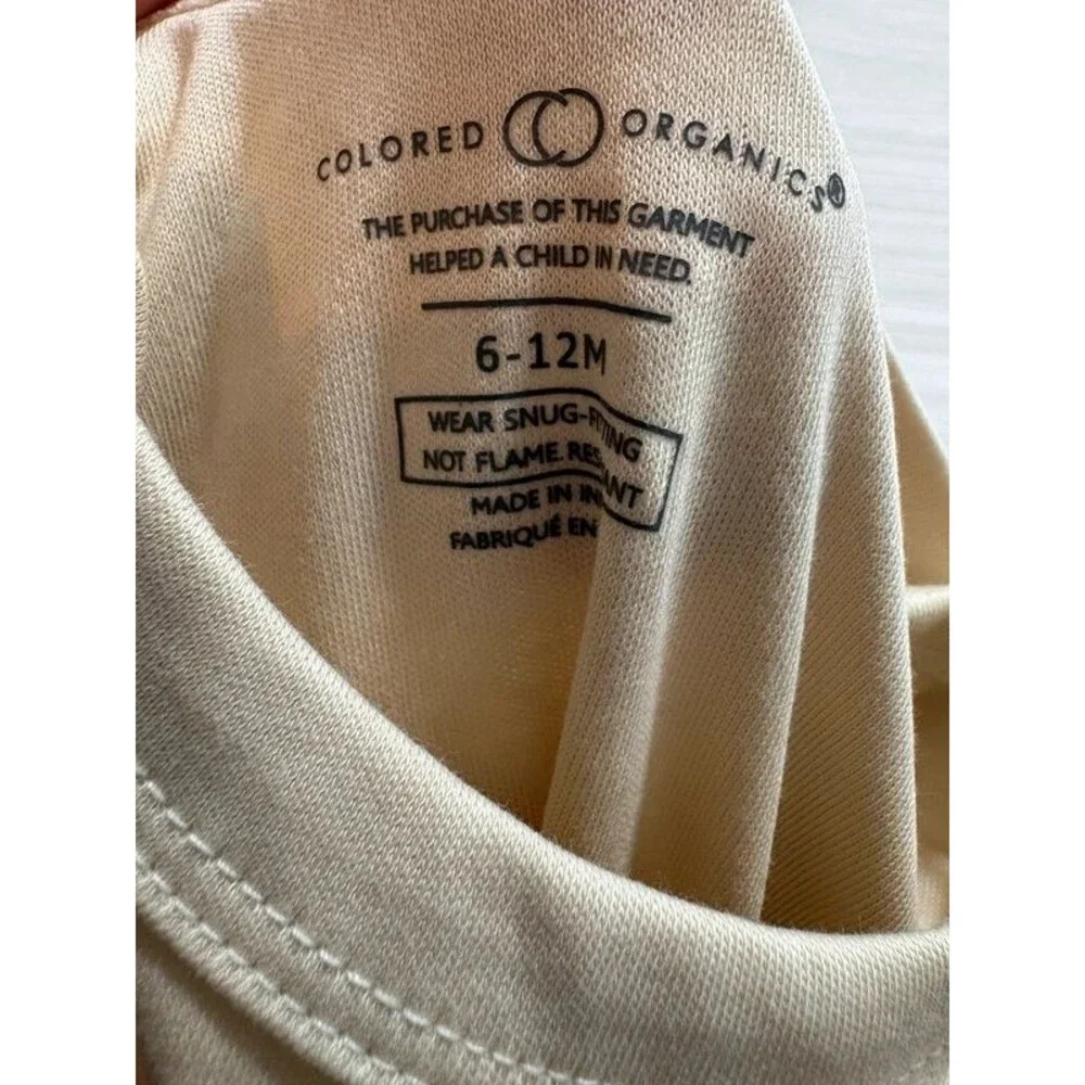 Colored organics 6-12 months beige jumper organic cotton